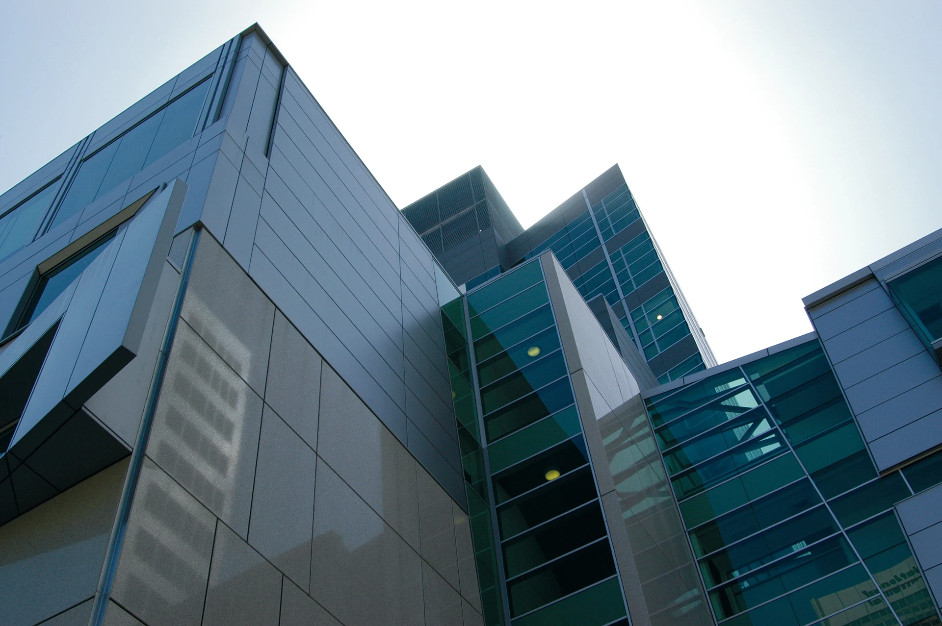 Aluminium façade of a modern commercial building